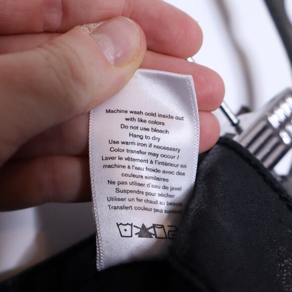 RAG & BONE Casey High Rise Ankle Flare Jean Coated Black 5-Pocket Women's 31 - Picture 16 of 16